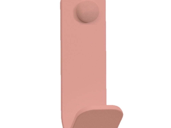 Άγκιστρο Μπάνιου Μονό 15-303 5x5x13cm Pink Pam&Co Ανοξείδωτο Ατσάλι