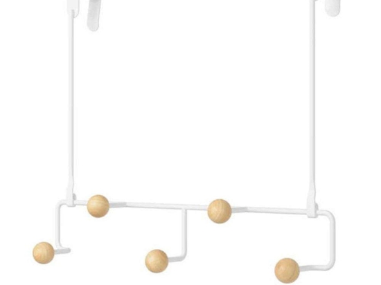 Κρεμάστρα Τοίχου Estique 1018825-660 39x10x30cm White-Natural Umbra Μέταλλο