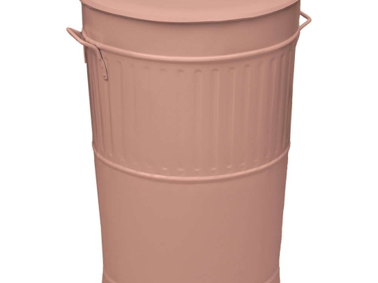 Κάδος Απορριμμάτων Retro 4868-303 Φ48x68cm 100lt Pink Ατσάλι