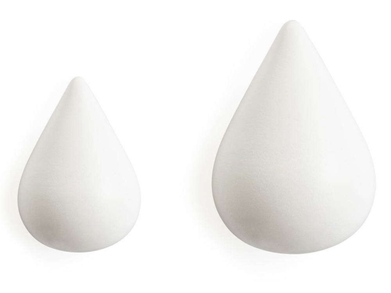 Κρεμάστρα Drop It (Σετ 2Τμχ) 331510 5x8x7,7cm White Normann Copenhagen Ξύλο