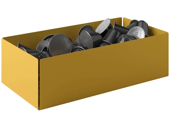 Βάση Για Κάψουλες 117-603 25x13x7,5cm Matt Yellow Pam&Co Ανοξείδωτο Ατσάλι