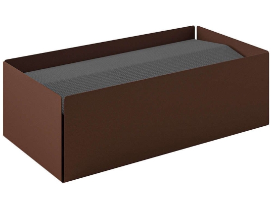 Θήκη Για Χειροπετσέτες Ζικ - Ζακ 121-943 25x13x7,5cm Matt Wenge Pam&Co Ανοξείδωτο Ατσάλι
