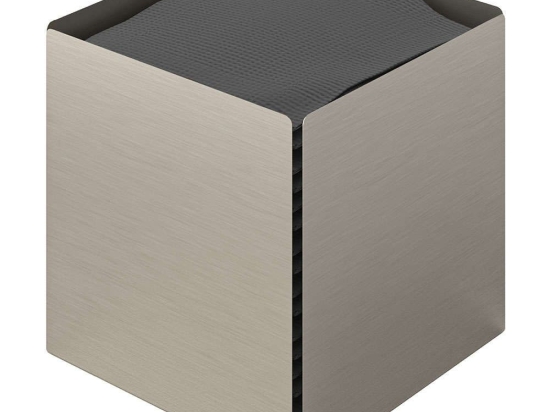 Κουτί Για Χαρτομάντηλα Κύβος 123-011 13x13x13cm Matt Inox Pam&Co Ανοξείδωτο Ατσάλι