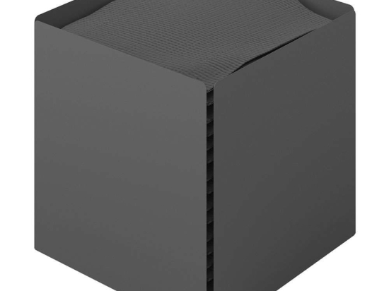 Κουτί Για Χαρτομάντηλα Κύβος 123-113 13x13x13cm Matt Anthracite Pam&Co Ανοξείδωτο Ατσάλι