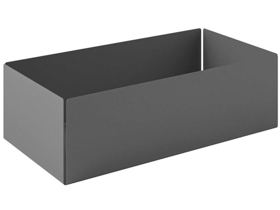 Θήκη Οργάνωσης 119-163 25x13x7,5cm Matt Concrete Grey Pam&Co Ανοξείδωτο Ατσάλι