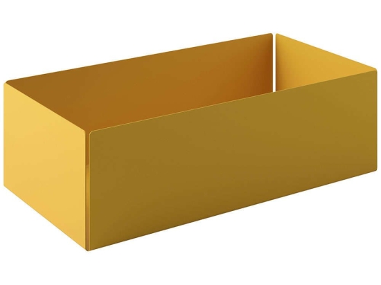 Θήκη Οργάνωσης 119-603 25x13x7,5cm Matt Yellow Pam&Co Ανοξείδωτο Ατσάλι