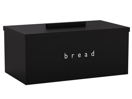 Ψωμιέρα 402216-403 40x22x16cm Matt Black Pam&Co Ανοξείδωτο Ατσάλι