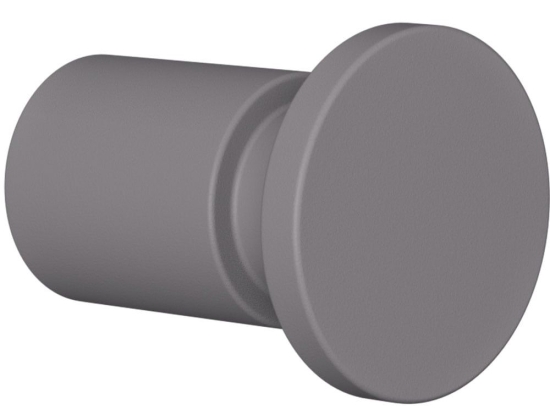Άγκιστρο Μπάνιου Μονό 10-163 Φ2,2x5cm Matt Concrete Grey Pam&Co Ορείχαλκος