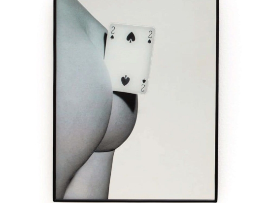 Καθρέπτης Two Of Spades 17101 17,5x23cm Black-White Seletti Πλαστικό, Γυαλί