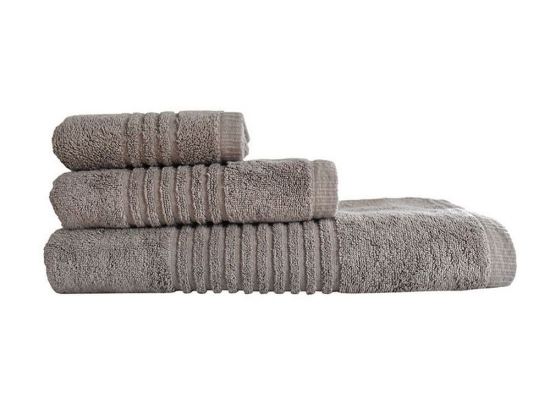 Πετσέτες Next 5005 Pennie (Σετ 3τμχ) Stone Nexttoo Σετ Πετσέτες 80x150cm 100% Βαμβάκι
