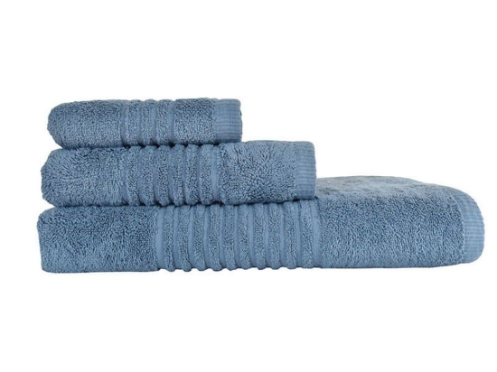Πετσέτες Next 5005 Pennie (Σετ 3τμχ) Blue Jean Nexttoo Σετ Πετσέτες 80x150cm 100% Βαμβάκι