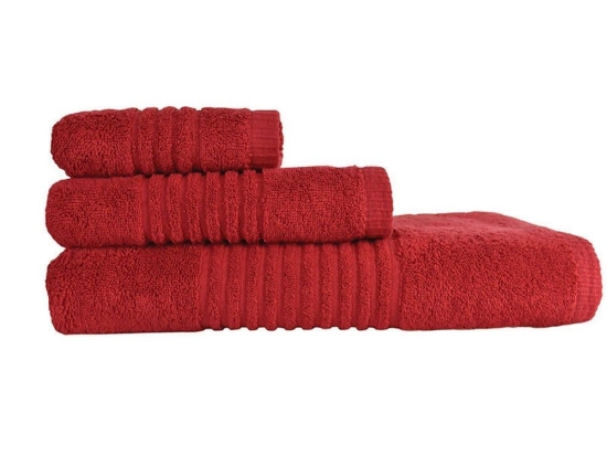 Πετσέτες Next 5005 Pennie (Σετ 3τμχ) Red Nexttoo Σετ Πετσέτες 80x150cm 100% Βαμβάκι