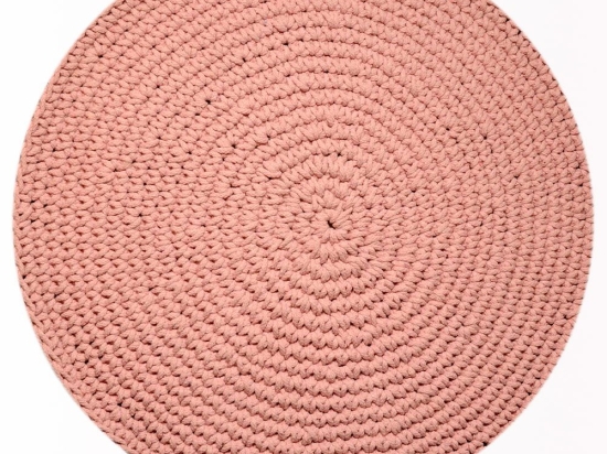 Χαλί Ring 55143-055 Round Pink Merinos 200X200cm