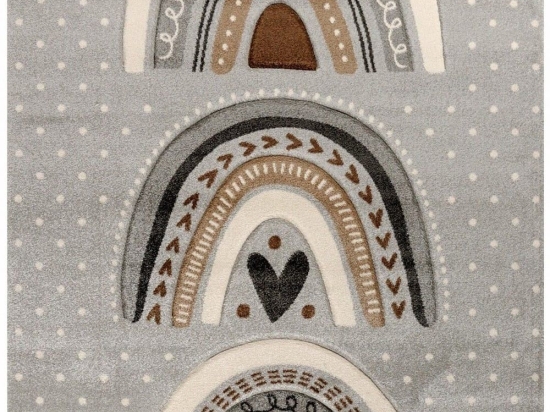 Χαλί Diamond 40083-895 Round Grey-Multi Merinos 160X160 Round