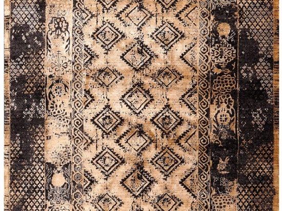 Χαλί Karma 00156-975 Brown-Beige Merinos 160X230cm