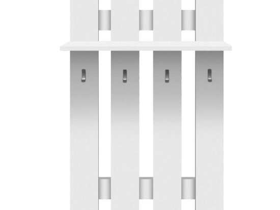 Κρεμάστρα Τοίχου Top Mix Λευκό TO-TOPWIE80W 80x100εκ. Mdf