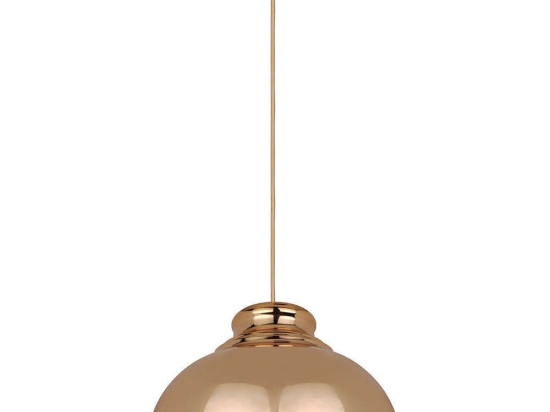 Φωτιστικό Οροφής DD-MA-0249 1xΕ27 40W Φ35cm 150cm Copper Aidonitsa