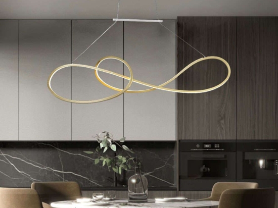 Φωτιστικό Οροφής - Ράγα DD-LM-0075 90x13x100cm Led 5830lm 53W Gold Aidonitsa