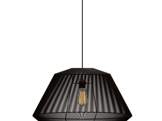 Φωτιστικό Οροφής MEC-80460BLACK Φ60x120cm 1xΕ27 40W Black Aidonitsa