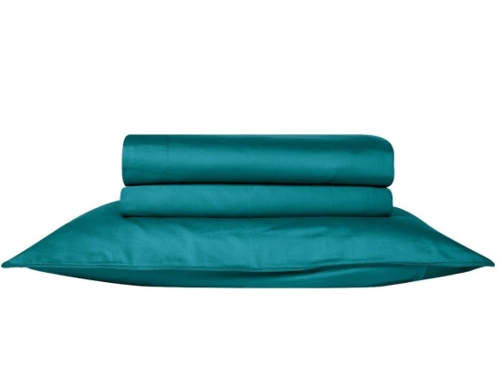 Σεντόνι Opulence 07 Με Λάστιχο Turgoise Kentia Υπέρδιπλo 160x235cm 100% Βαμβακοσατέν