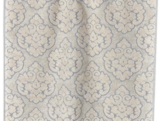 Πετσέτα Mallory 19 Blue-Ecru Kentia Προσώπου 50x90cm 100% Βαμβάκι