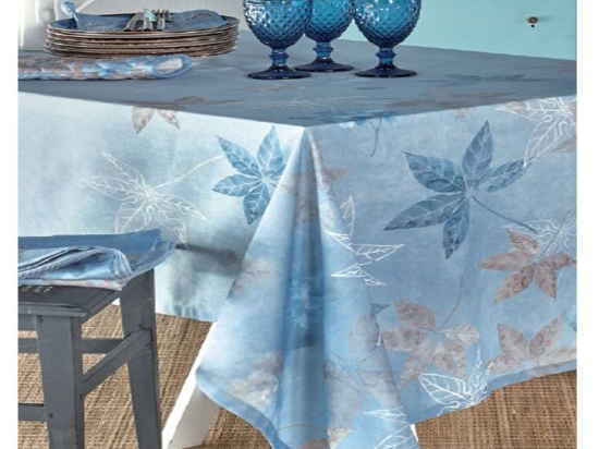 Τραπεζομάντηλο Leaf Ciel Kentia 160X160 100% Βαμβάκι