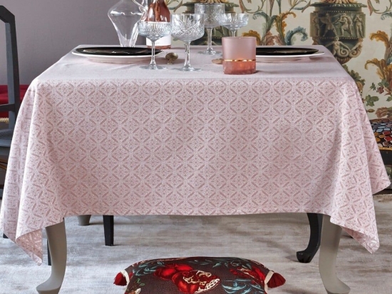 Τραπεζομάντηλο Myra 20 Lilac Kentia 170X230cm Βαμβάκι-Πολυέστερ