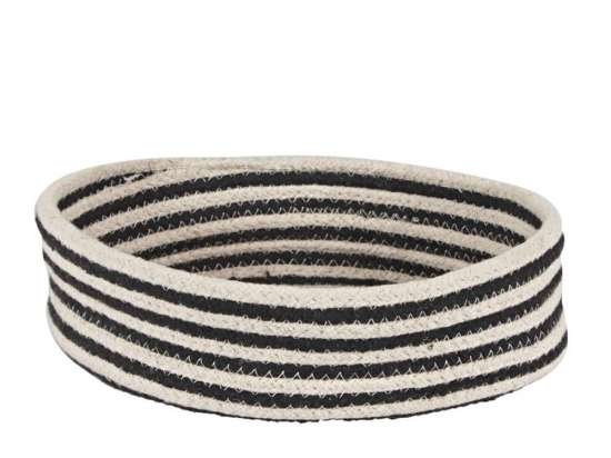 Καλάθι Cestino 223 (23X23X8) Black-White Kentia 100% Βαμβάκι