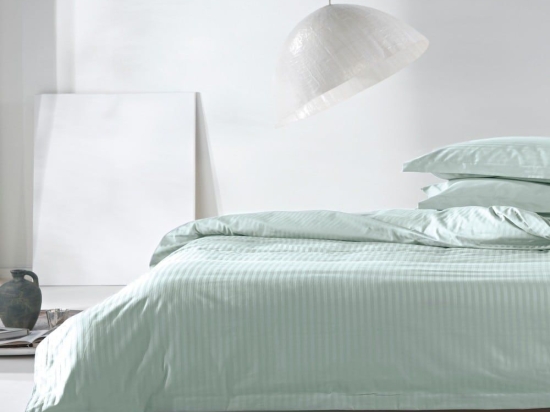 Σεντόνια Regina 10 (Σετ 4τμχ) Light Green Kentia King Size 270x270cm 100% Βαμβακοσατέν