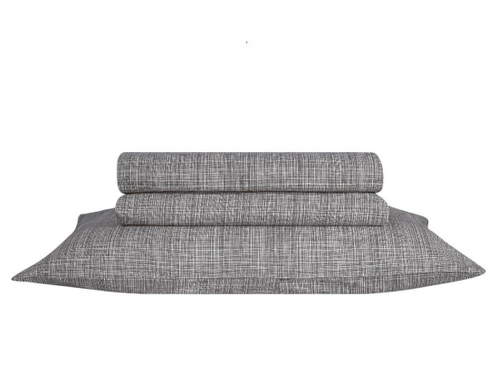 Σεντόνι Colton 15 Grey Kentia Υπέρδιπλο 240x270cm 100% Βαμβάκι