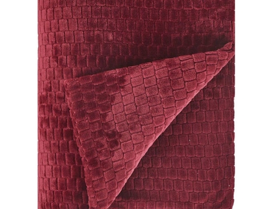 Ριχτάρι Harlow 42 Bordo Kentia Τριθέσιο 180x280cm Πολυέστερ