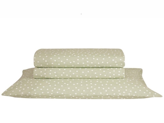 Σεντόνι Leyla 21 Με Λάστιχο Light Green Kentia Υπέρδιπλο 160x200cm 100% Βαμβάκι