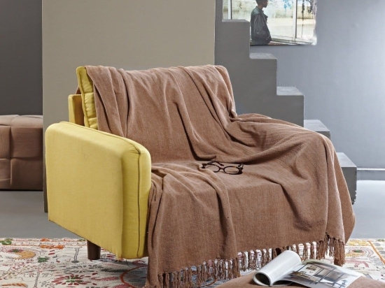Ριχτάρι Preston 26 Brown Kentia Διθέσιο 180x240cm Πολυέστερ