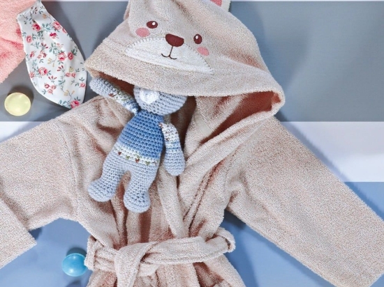 Μπουρνούζι Παιδικό Elmo Beige Kentia