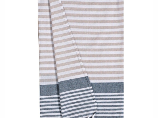 Πετσέτα Θαλάσσης - Παρεό Osa 231 Lime-Grey Kentia Θαλάσσης 100x180cm 100% Βαμβάκι