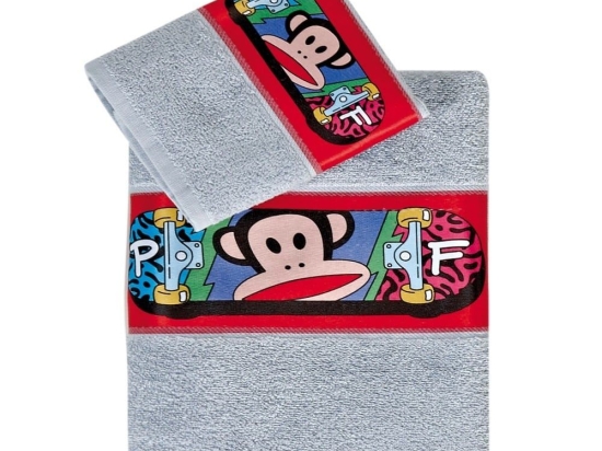 Πετσέτες Παιδικές Paul Frank 44 (Σετ 2τμχ) Grey Kentia Σετ Πετσέτες 70x125cm 100% Βαμβάκι