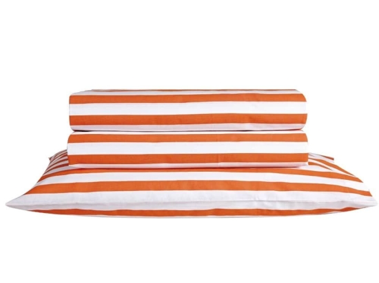 Σεντόνι Dixon A 06 Με Λάστιχο Terracotta Kentia Μονό 100x235cm 100% Βαμβάκι