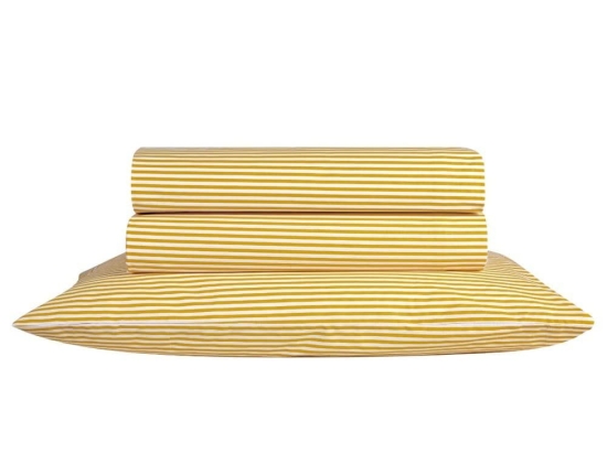 Σεντόνι Dixon B 41 Με Λάστιχο Mustard Kentia Υπέρδιπλο 160x235cm 100% Βαμβάκι
