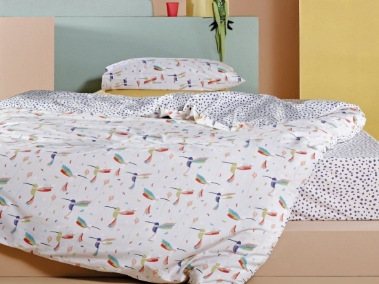 Σεντόνια Παιδικά Kolibri (Σετ 3τμχ) Multi Kentia Ημίδιπλο 190x270cm 100% Βαμβάκι
