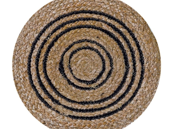 Σουπλά Yute 232 Ecru-Black Kentia Βαμβάκι,Jute