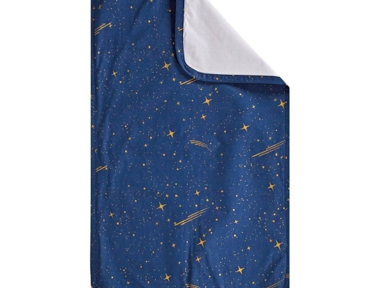 Σελτεδάκι Βρεφικό Lupus 01 Blue-White-Golden Kentia 72x42cm Βαμβάκι,Polyurethane
