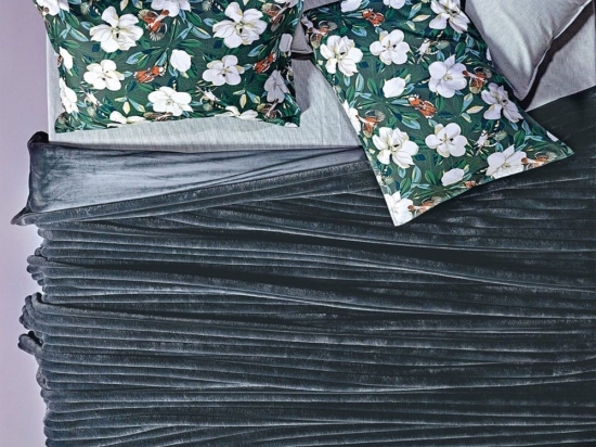 Κουβέρτα Γούνινη Kingston 24 Anthracite Kentia King Size 260x230cm Οικολογική Γούνα