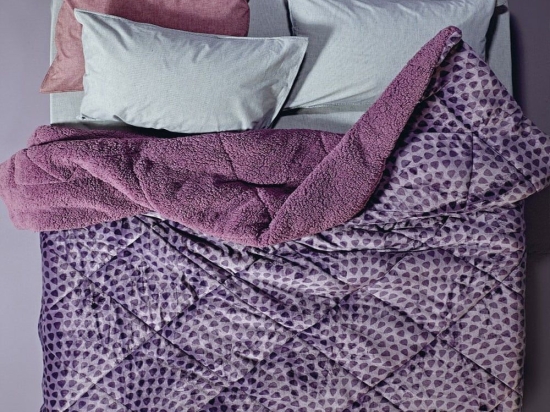 Κουβερτοπάπλωμα Vaila 42 Mauve Kentia King Size 260x230cm Silicon Fiber