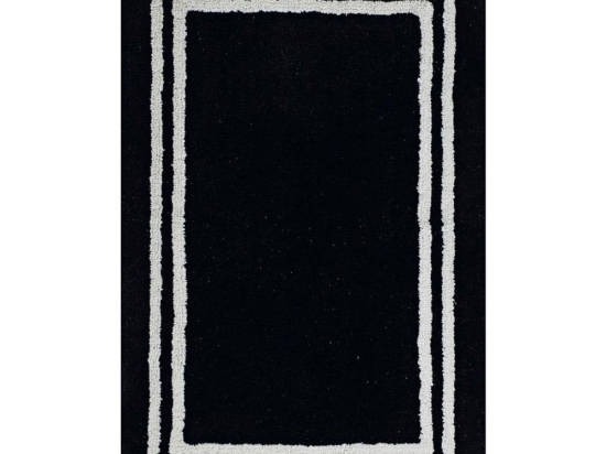Πατάκι Μπάνιου Philip 30 Black Kentia 50X60 50x60cm 100% Βαμβάκι