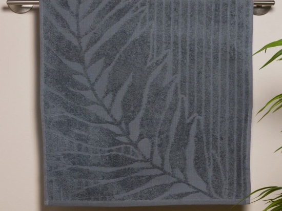 Πετσέτα Pianta 24 Anthracite Kentia Χεριών 30x50cm 100% Βαμβάκι