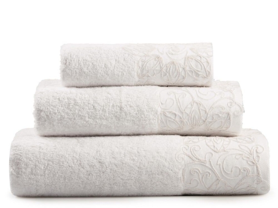 Πετσέτες Soren 00 (Σετ 3τμχ) White Kentia Σετ Πετσέτες 70x140cm 100% Βαμβάκι