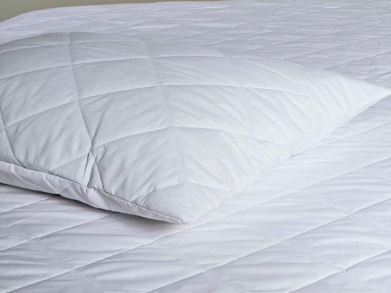 Κάλυμμα Στρώματος Καπιτονέ Capitol White Kentia Υπέρδιπλo 160x233cm Βαμβάκι-Πολυέστερ
