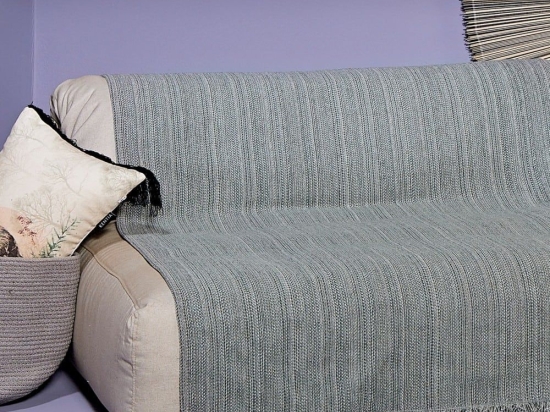 Ριχτάρι Grant 22 Grey Kentia Διθέσιο 180x250cm Chenille,Βαμβάκι,Polyester