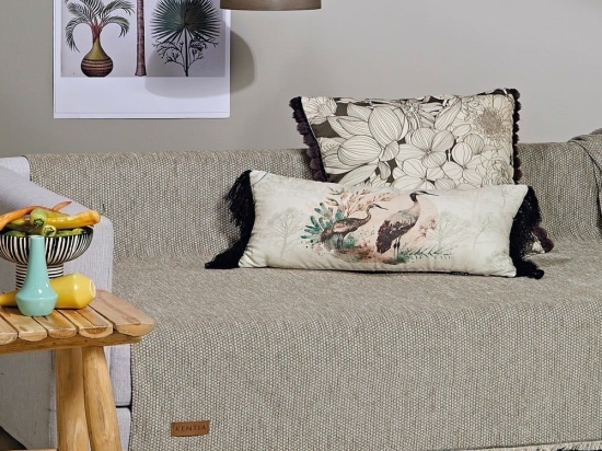 Ριχτάρι Kanon 15 Linen Kentia Πολυθρόνα 170x180cm Chenille,Βαμβάκι,Polyester