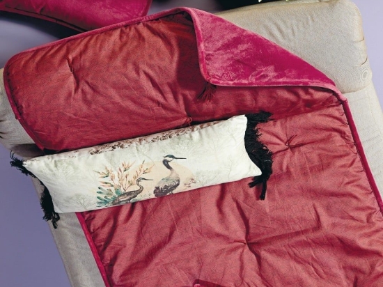 Futon Yorick 1840 Bordo Kentia Διθέσιο 75x160cm Βαμβάκι-Πολυέστερ